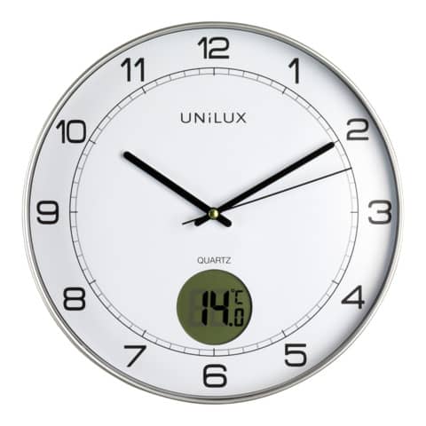 unilux-orologio-parete-d30-5cm-termometro-tempus