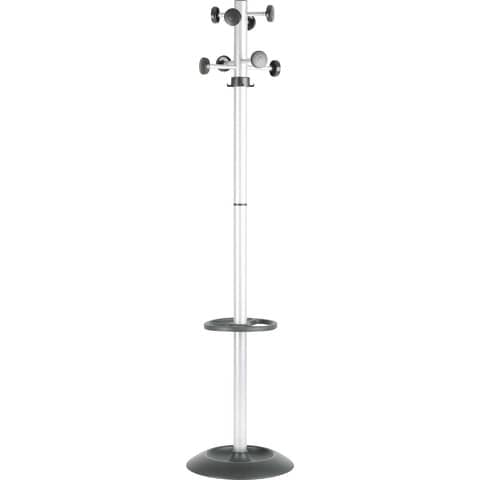 unisit-appendiabiti-totem-175cm-8-posti-c-portaombrelli-grigio-nero
