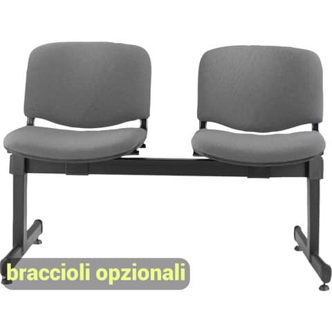 unisit-panca-2-posti-attesa-dado-d52p-rivestimento-eco-grigio-scuro-d52p-et