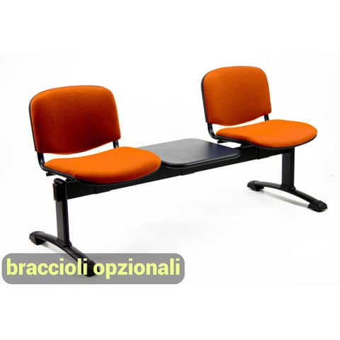 unisit-panca-2-posti-attesa-dado-d52pt-tavolino-rivestimento-eco-arancione-d52pt-ea