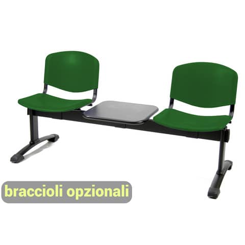 unisit-panca-2-posti-attesa-dado-d52pt-tavolino-rivestimento-eco-verde-d52pt-ev