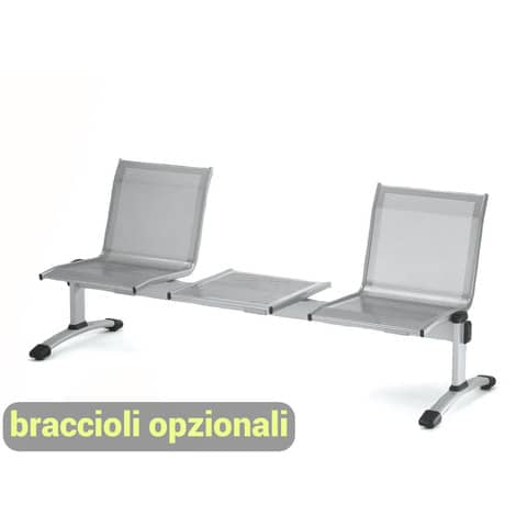unisit-panca-2-posti-attesa-plexus-ps2pt-tavolino-acciaio-grigio-schienale-seduta-forati-traspiranti-ps2pt
