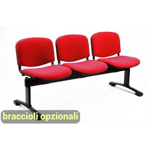 unisit-panca-3-posti-attesa-dado-d53p-rivestimento-eco-rosso-d53p-er