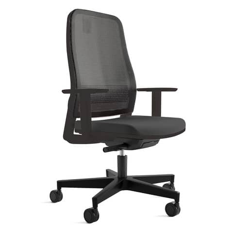 unisit-sedia-semidirezionale-ergonomica-rivestimento-ppl-ignifugo-synchro-titan-nero-ttn-br2-in