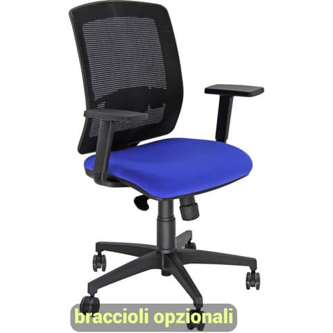 unisit-sedia-semidirezionale-girevole-molly-mla-schienale-rete-nero-rivestimento-ignifugo-blu-mla-ib