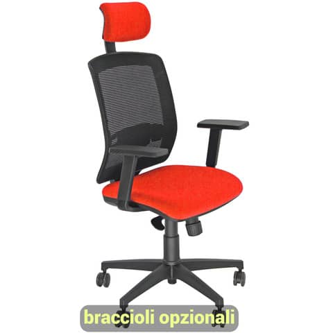 unisit-sedia-semidirezionale-girevole-molly-mlapg-poggiatesta-schienale-rete-nero-riv-ignifugo-rosso-mlapg-ir