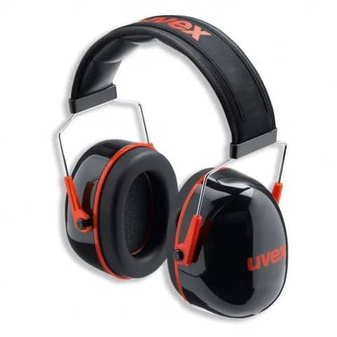 uvex-cuffia-antirumore-k3-isolamento-alte-frequenze-regolabile-lunghezza-nero-rosso-2600003