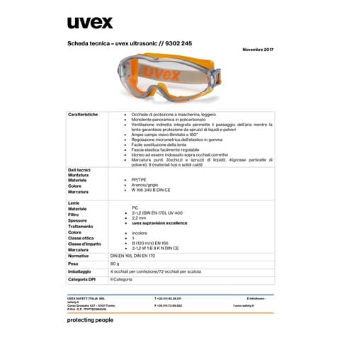 uvex-occhiale-mascherina-ultrasonic-supravision-excellence-lenti-pc-trasparente-grigio-arancione