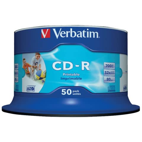 verbatim-cd-r-azo-52x-700-mb-spindle-case-50-cd-43438