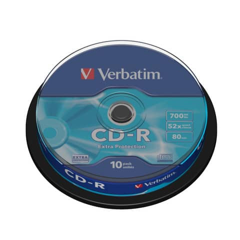 verbatim-cd-r-extra-protection-700-mb-52x-spindle-case-10-cd-r-43437