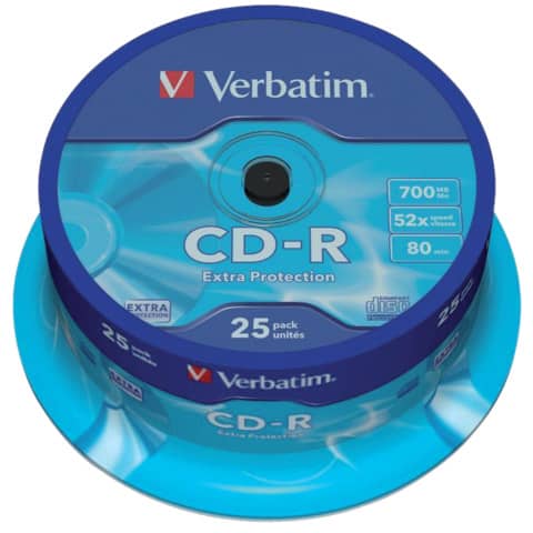 verbatim-cd-r-extra-protection-700-mb-52x-spindle-case-25-cd-r-43432