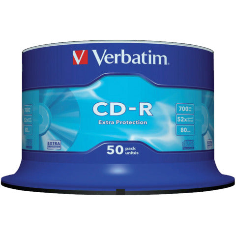 verbatim-cd-r-extra-protection-700-mb-52x-spindle-case-50-cd-r-43351