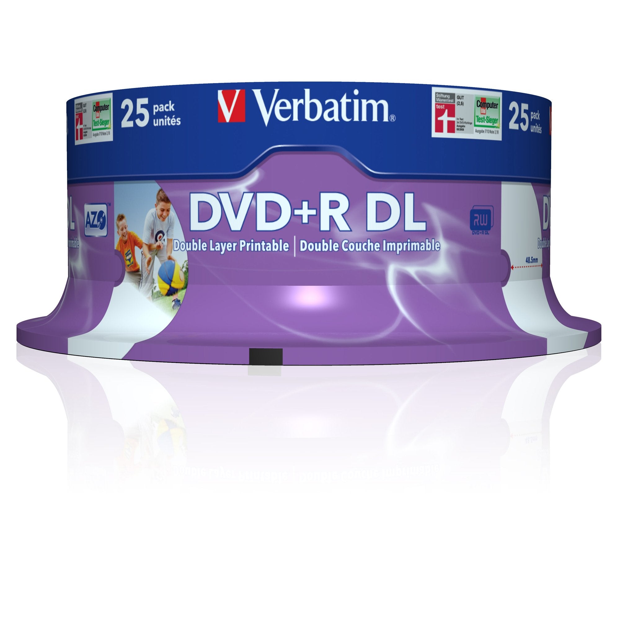 verbatim-scatola-25-dvdr-dual-layer-8x-8-5gb-240min-serigrafato-spindle