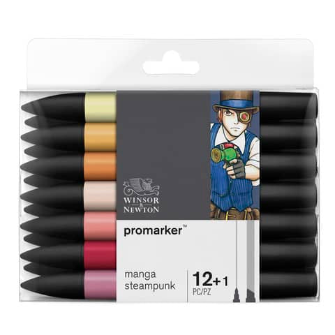 winsor-newton-pennarelli-doppia-punta-winsornewton-12-colori-assortiti-manga-steampunk-0290143