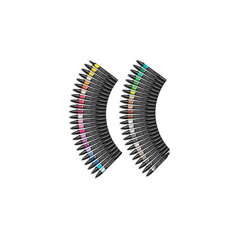 winsor-newton-pennarelli-winsornewton-promarker-brush-doppia-punta-scalpello-pennello-conf-48-pz-colori-assortiti-0290080
