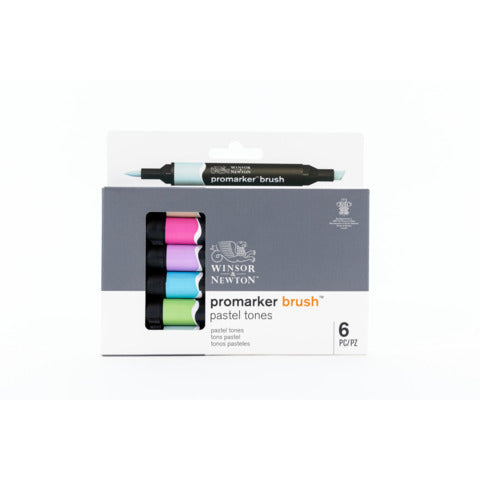 winsor-newton-pennarelli-winsornewton-promarker-brush-doppia-punta-scalpello-pennello-conf-6-colori-assortiti-pastello-0290125