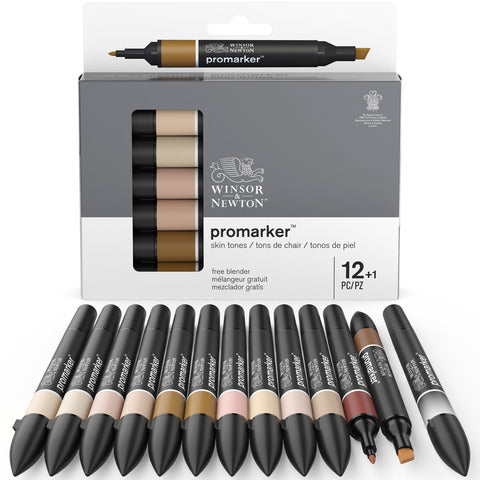 winsor-newton-pennarelli-winsornewton-promarker-doppia-punta-fine-larga-conf-12-pz-toni-carne-blender-0290172