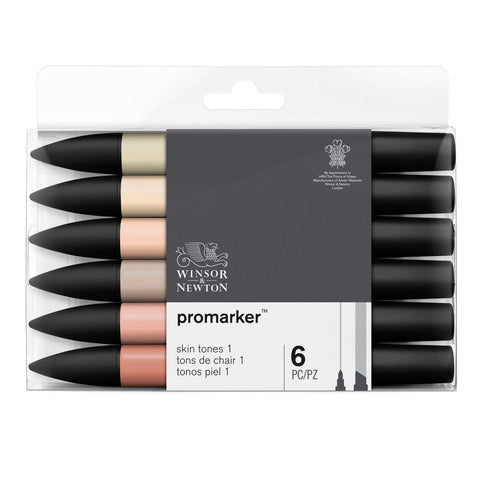 winsor-newton-pennarelli-winsornewton-promarker-doppia-punta-fine-larga-conf-6-pz-toni-carne-chiaro-0290114