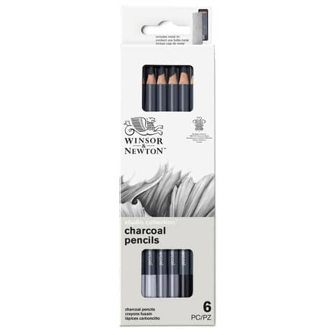 winsor-newton-scatola-metallo-6-matite-carboncino-winsornewton-nero-0490025