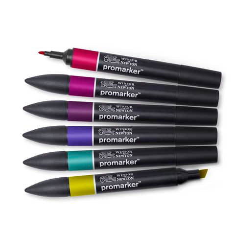 winsor-newton-set-6-pennarelli-promarker-doppia-punta-fine-larga-winsornewton-assortiti-colori-forti-0290111