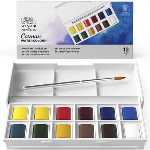 winsor-newton-set-acquerelli-sketchers-cotman-12-1-2-godet-pennello-winsornewton-colori-assortiti-0390640