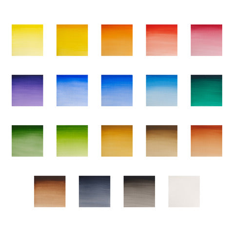 winsor-newton-set-acquerelli-winsornewton-cotman-painting-plus-16-mezzi-godet-3-tubetti-tempere-8-ml-colori-assortiti-