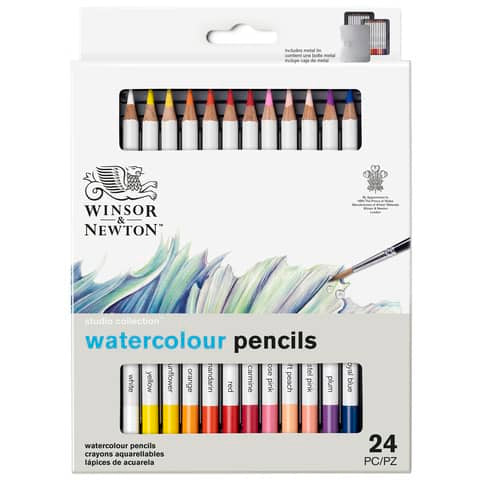 winsor-newton-set-matite-acquarellabili-winsornewton-studio-collection-24-colori-assortiti-0490015
