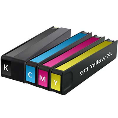 Cartucce 970XL/971XL/MCVP compatibili - Nero/colori - Confezione risparmio da 4 PZ
