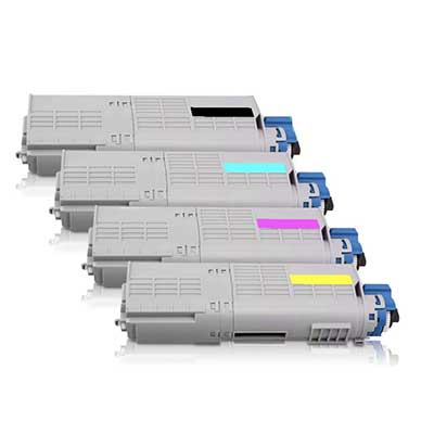 Toner C532/BCMY compatibili - Nero/colori - Confezione risparmio da 4 PZ