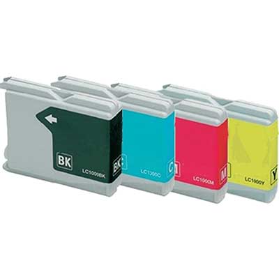 Cartucce LC1000/BCMY compatibili - Nero/colori - Confezione risparmio da 4 PZ