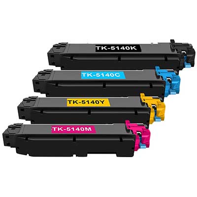 Toner TK-5140/BCMY compatibili - Nero/colori - Confezione risparmio da 4 PZ