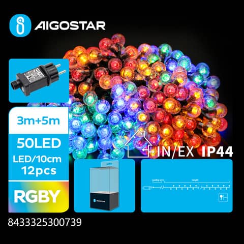 aigostar-catena-luminosa-sfera-basso-voltaggio-multicolore-50-led-5-m-300739