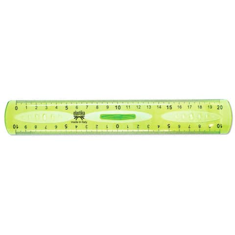 arda-doppio-decimetro-linea-elastika-plastica-verde-trasparente-20-cm-el20p