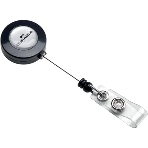 durable-accessori-portanomi-portabadge-chiocciole-yo-yo-rotonda-plastica-conf-10-815258