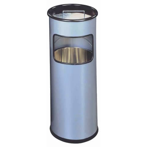 durable-posacenere-colonna-acciaio-sabbia-cestino-base-tonda-h-62-x-diametro-26-cm-argento-metallizzato-333023