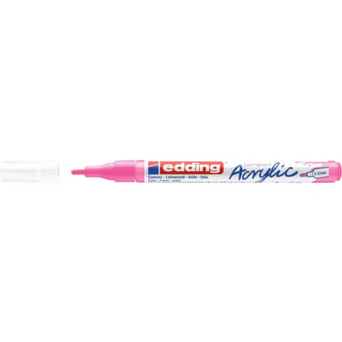 edding-marcatore-acrilico-5300-punta-tonda-1-2-mm-tratto-fine-rosa-fluo-4-5300069