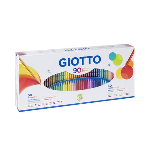 giotto-matite-colorate-stilnovo-pennarelli-turbo-color-assortiti-conf-90-pezzi-25750000