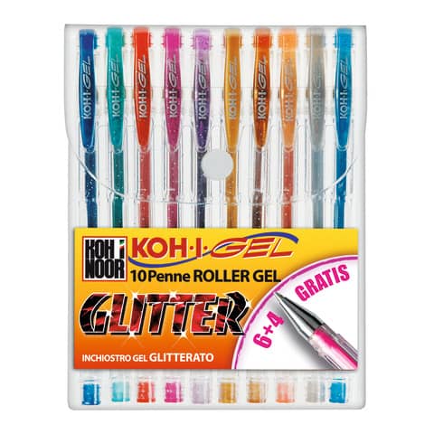koh-i-noor-penne-gel-assortiti-0-7mm-brillantini-conf-10-nagp10s