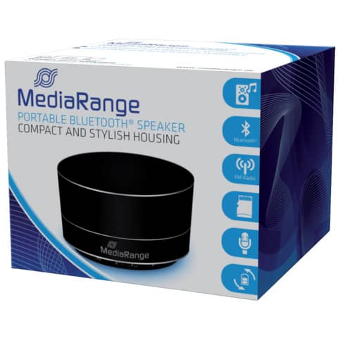 media-range-altoparlante-stereo-bluetooth-nero-mini-3w-mr733