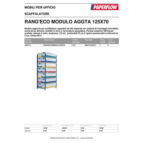 paperflow-scaffalatura-metallica-rangeco-incastro-5-ripiani-modulo-aggiunta-blu-k607171