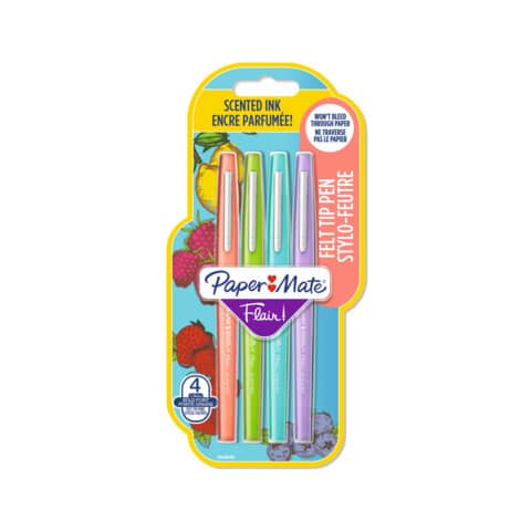 papermate-penne-punta-fibra-flair-nylon-scented-1-1-m-tratto-1-mm-assortiti-blister-4-pezzi-2138468