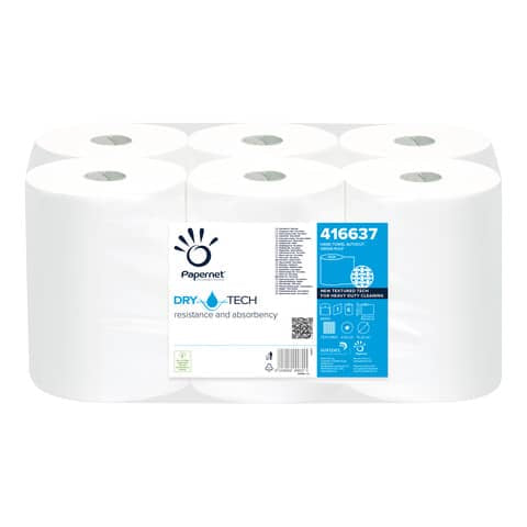 papernet-asciugamano-autocut-dry-tech-1-velo-bobina-165-m-bianco-conf-6-bobine-416637