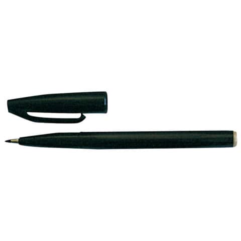 pentel-pennarello-sign-pen-punta-fibra-2-mm-0-8-mm-nero-s520-a