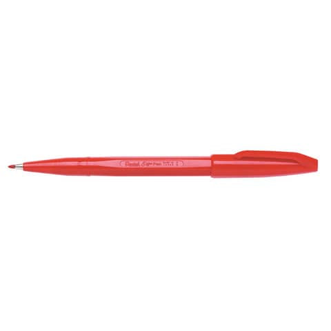 pentel-pennarello-sign-pen-punta-fibra-2-mm-0-8-mm-rosso-s520-b