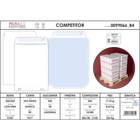 pigna-envelopes-buste-sacco-bianche-autoad-removibili-competitor-strip-80-g-mq-250x353-mm-conf-500-0099066