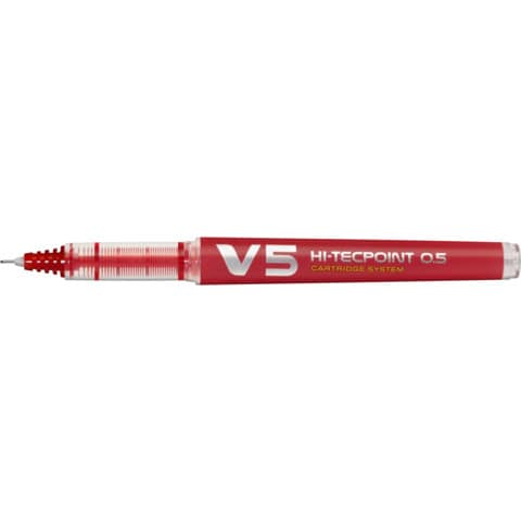 pilot-penna-roller-ricaricabile-inchiostro-liquido-hi-tecpoint-v5-begreen-0-5-mm-rosso-040327