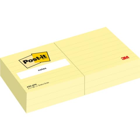 post-it-foglietti-post-it-notes-righe-giallo-canary-conf-6-blocchetti-100-ff-630-6pk