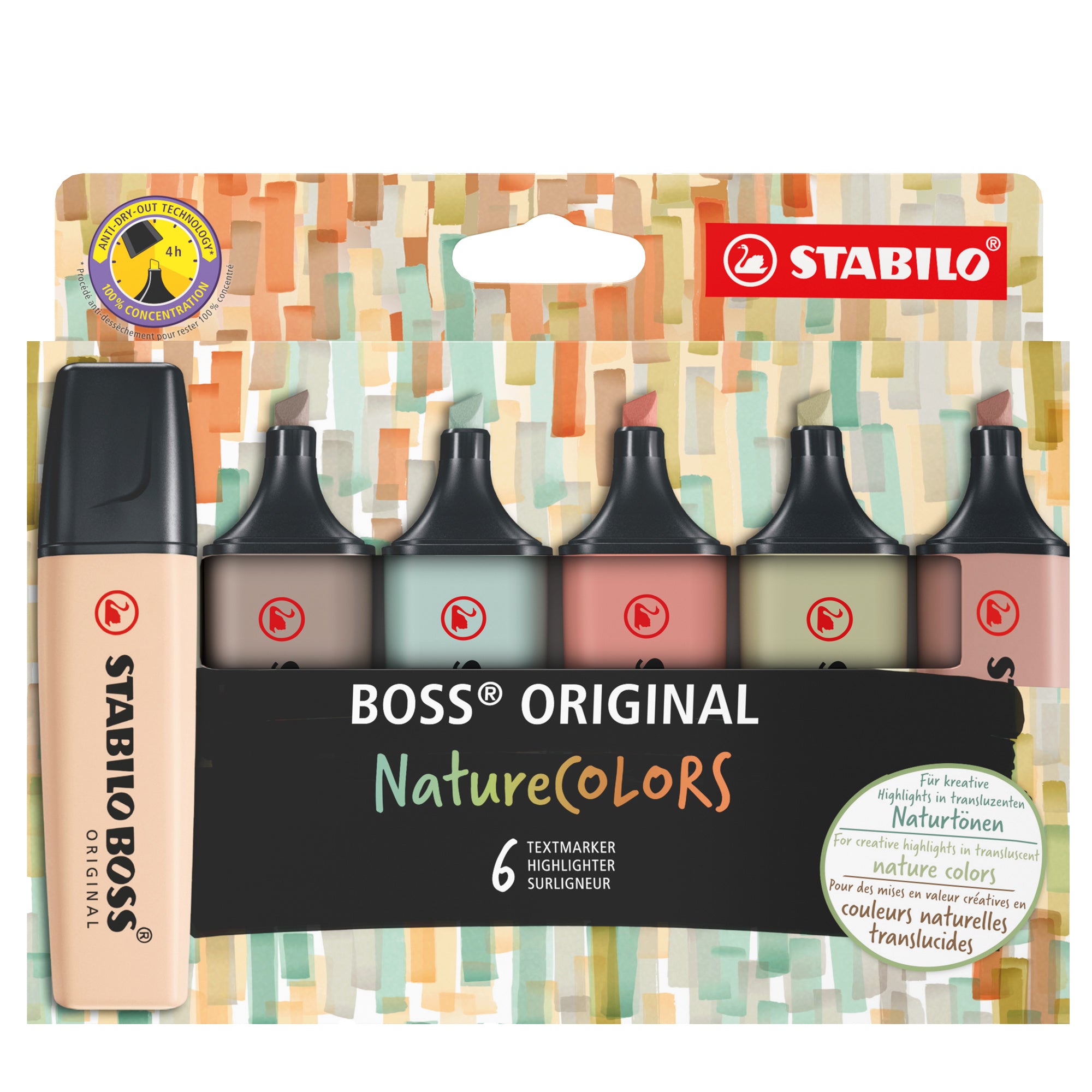 stabilo-astuccio-6-evidenziatori-boss-naturecolors