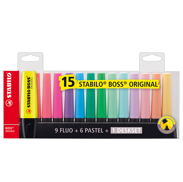 stabilo-deskset-15-evidenziatori-boss-70-colori-fluopastel