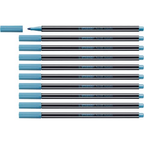 stabilo-pennarelli-pen-68-metallic-1-mm-blu-metallizzato-68-841